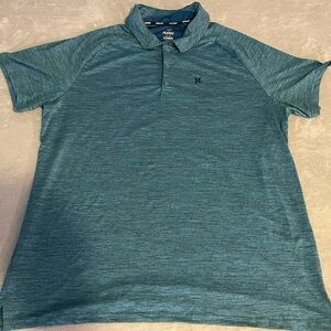 Hurley Performance Golf Polo Shirt Mens XXL Stretch Breathable